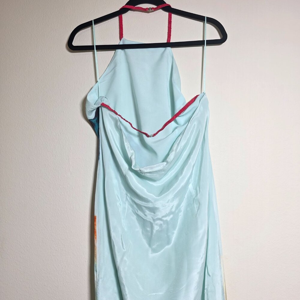 MUMA WORLD Murex Mist Vega Silk Dress Size Large - Picture 6 of 10